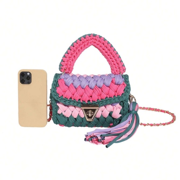 HAND WOVEN CLOTH BAG - Picture 7 of 8